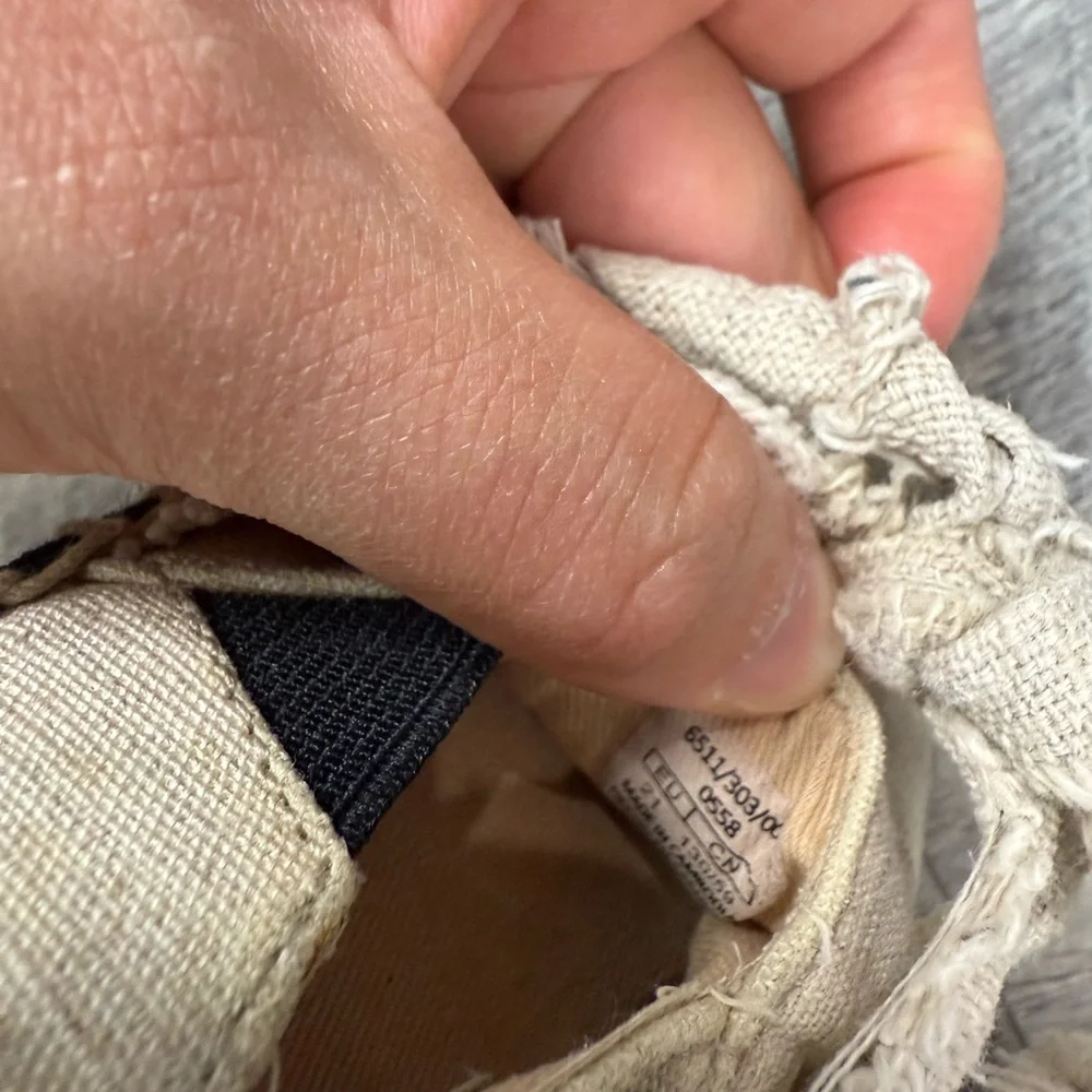 Zara Baby Cream Espadrille‎ Flats